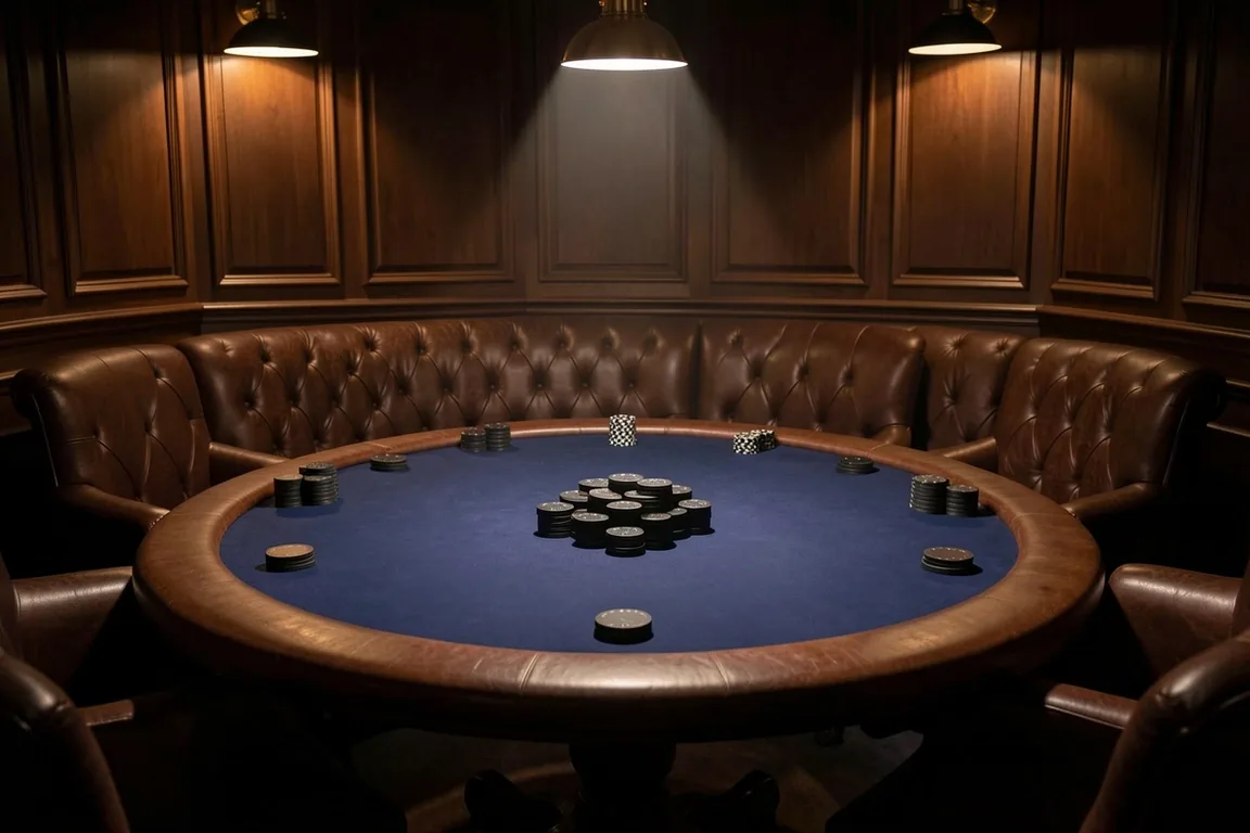 Partie de poker tactique au lounge Malenoria