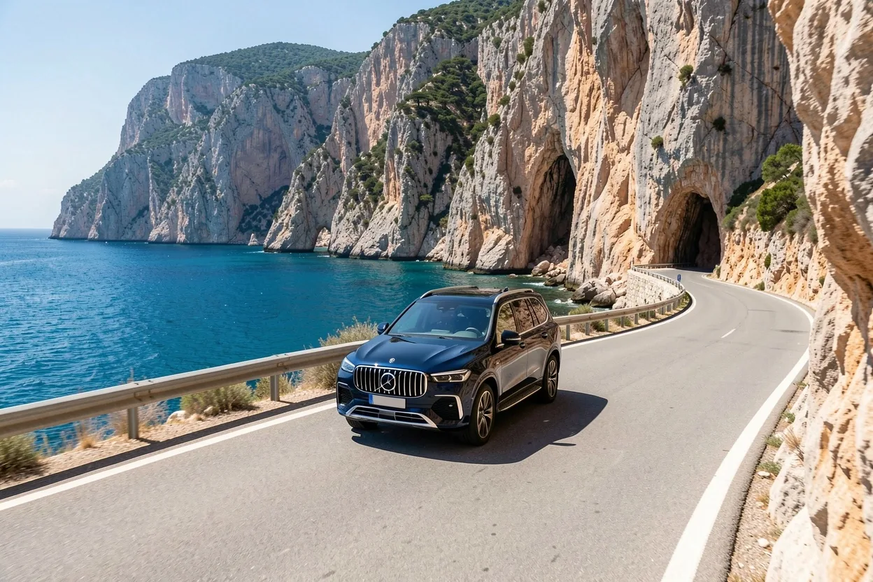 SUV premium sur les routes de Provence et des Calanques