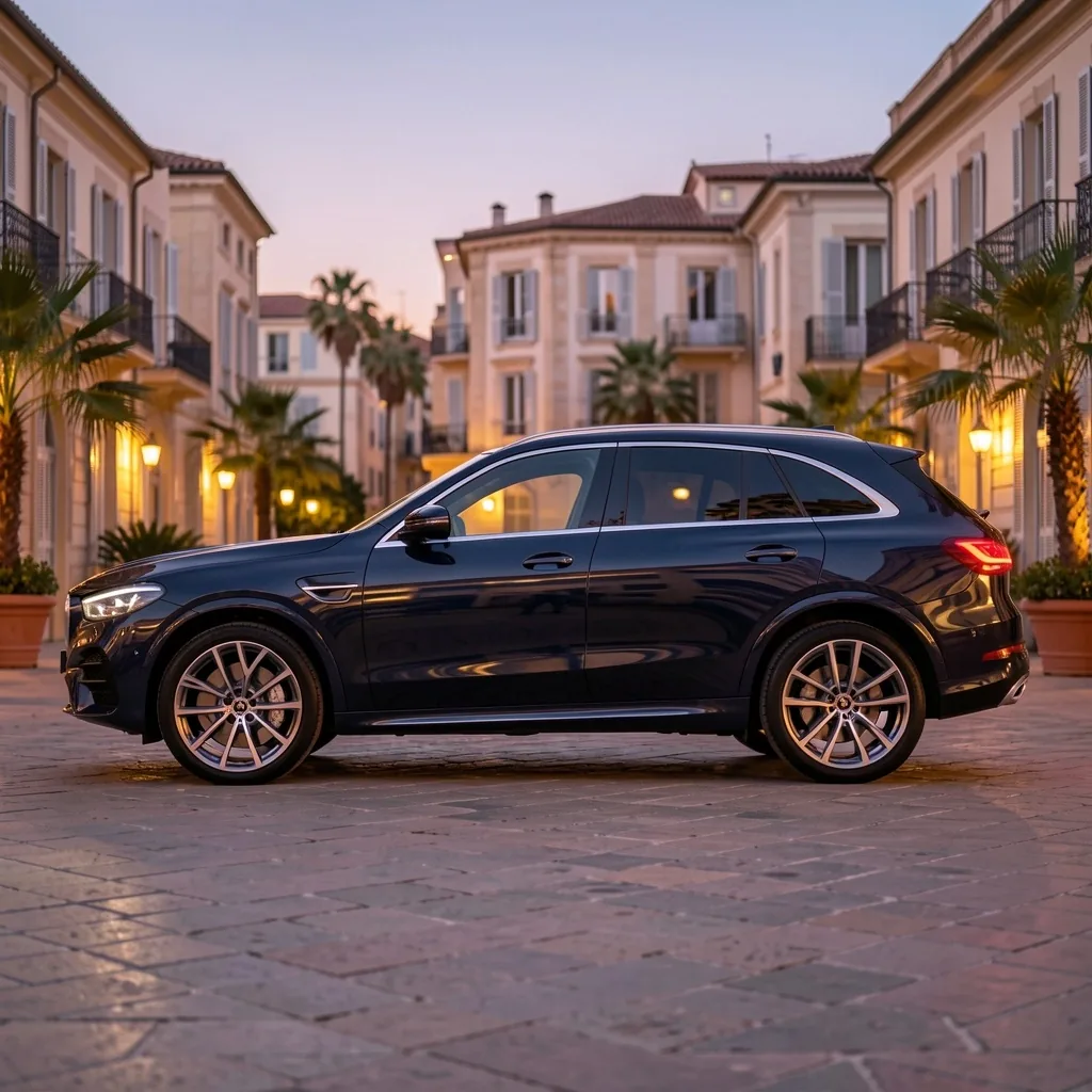 Silhouette d'un SUV de luxe Malenoria