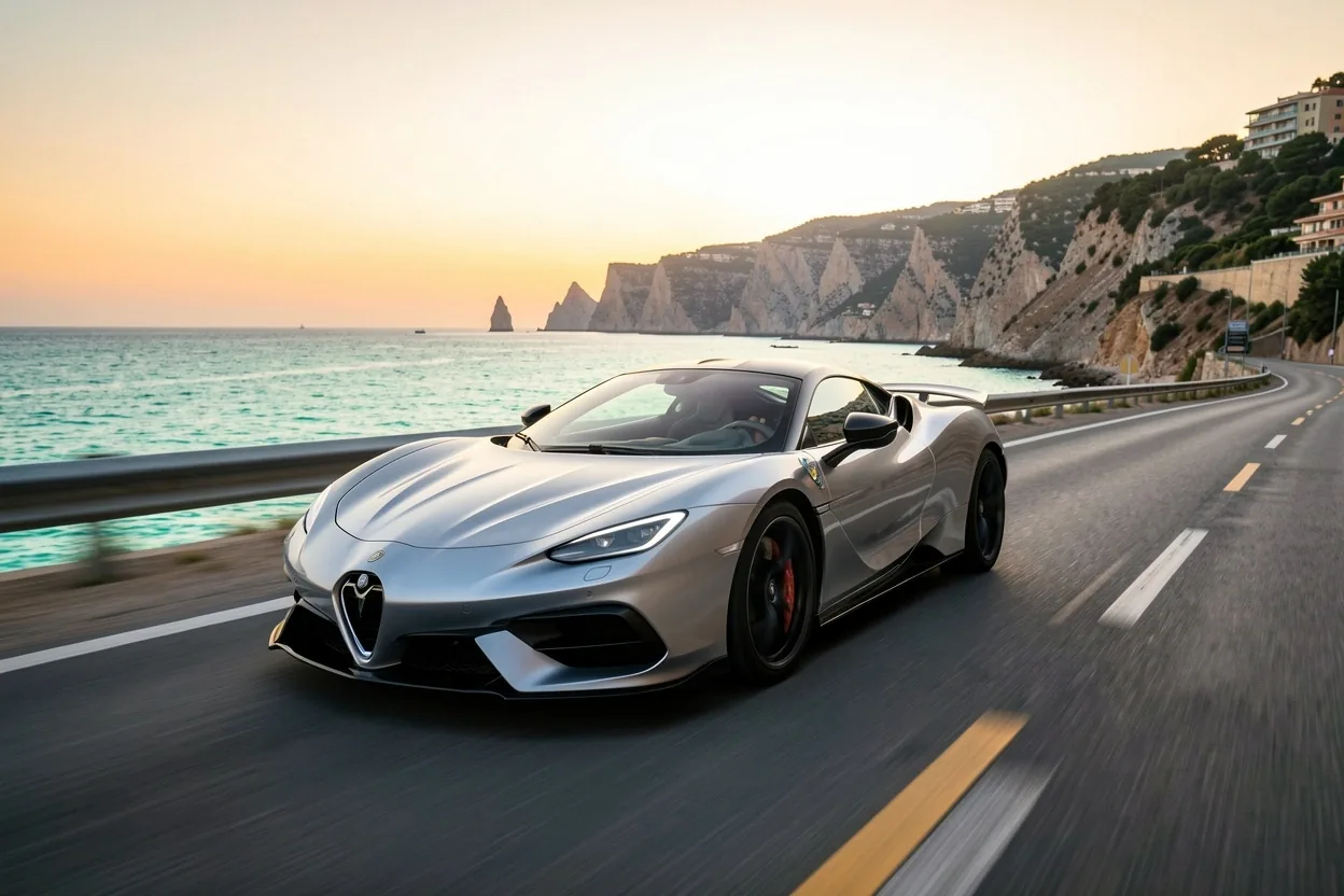 Essai dynamique d'une supercar sur la corniche marseillaise