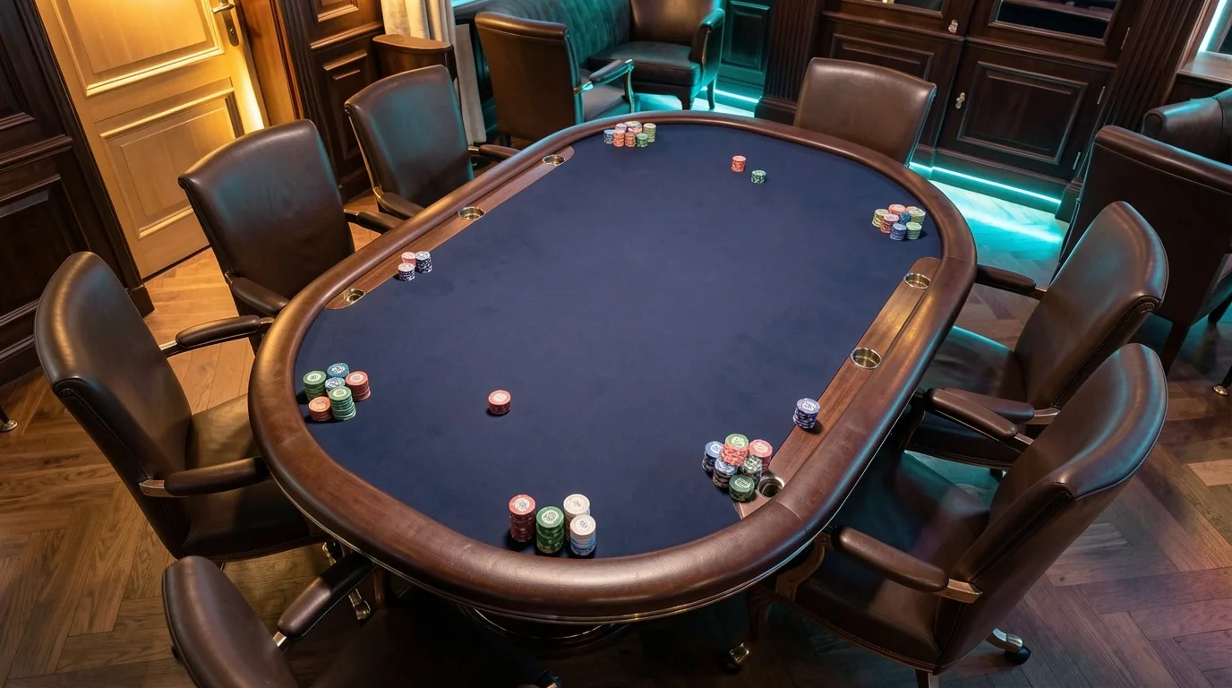 Table de poker lounge à Marseille